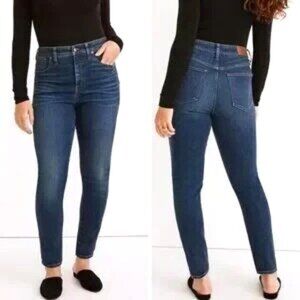 Women's Madewell Curvy High-Rise Skinny Jeans |Lanette Wash |Size 26 Curvy